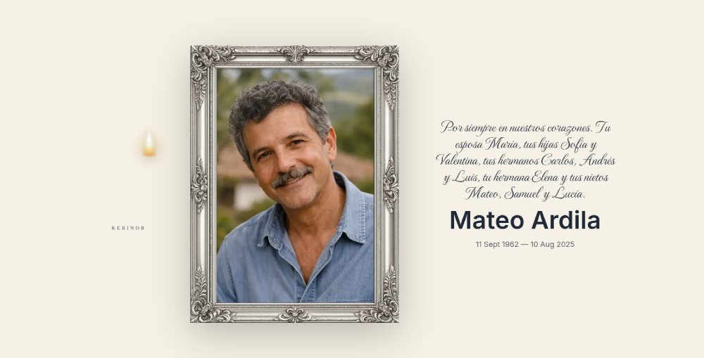 Mateus Memorial Example